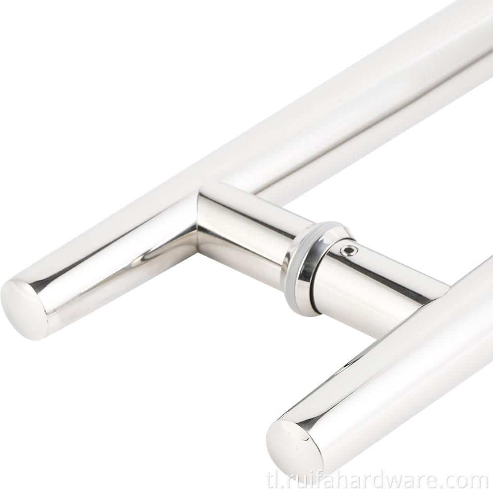 Round Tube Glass Door Handles (2)